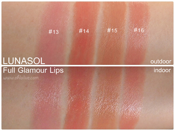 LUNASOL Color Purification - swatched