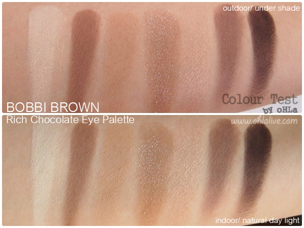 Bobbi Brown Rich Chocolate Eye Palette - swatched