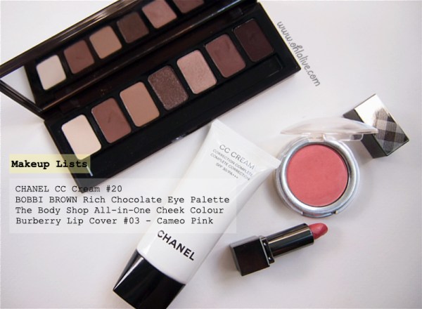 Makeup Lists - FotD16Sep2013