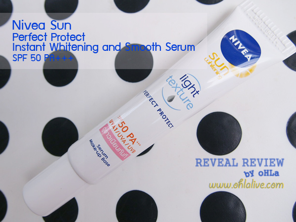 NIVEA Sun Perfect Protect Instant Whitening and Smooth Serum SPF50 PA+++ UVA1/ UVA/ UVB