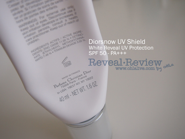 DIORSNOW UV SHIELD WHITE REVEAL UV PROTECTION SPF 50 – PA+++